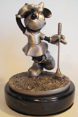 What birdie? - Minnie Mouse golfing pewter Disney figure