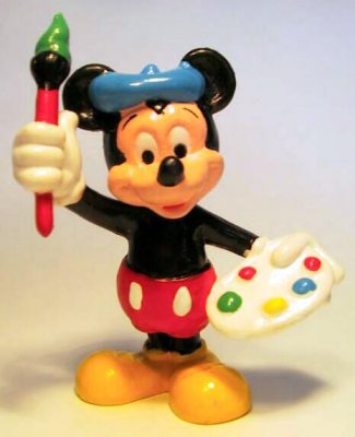 Artist Mickey Mouse Disney PVC figure
