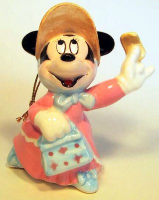 Minnie Mouse 60th birthday in bonnet Disney ornament