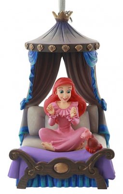 Ariel and Sebastian on bed Disney sketchbook ornament (2020)