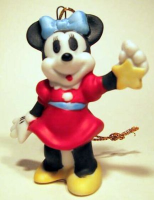 Minnie Mouse with yellow star Disney ornament