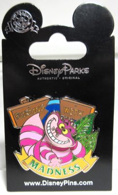 Cheshire Cat 'Flirting with madness' Disney pin