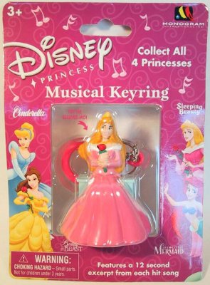Sleeping Beauty musical keychain