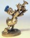 Donald Duck playing trumpet pewter figure