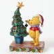 'Trim the Tree with Me' - Winnie the Pooh with Christmas tree figurine (Jim Shore) - 0
