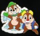 Chip 'N Dale snow angels pin