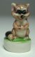 Raccoon porcelain miniature figure