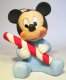 Baby Mickey Mouse with candy cane ornament