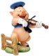 'Hey diddle diddle, I play on my fiddle' - Fiddler Pig Disney figurine (Walt Disney Classics Collection - WDCC)