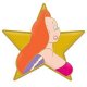 Jessica Rabbit gold star Disney pin
