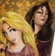 Rapunzel and Mother Gothel fairytale Disney coffee mug - 3