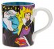 Disney villains coffee mug, featuring Maleficent, Ursula, Evil Queen, and Queen of Hearts