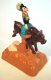 Goofy on bucking bull McDonalds Disney wind-up fast food toy
