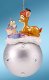 Bambi and Thumper on silver ball ornament