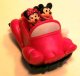 Mickey and Minnie in red convertible wind-up fast food toy