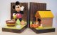 Mickey Mouse and Pluto washing day Disney bookends