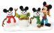 Three mouseketeers - Mickey Mouse and snowmen figurine (Disney Department 56)