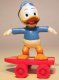 Dewey on skateboard Disney PVC rolling toy