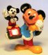 Mickey Mouse on the Mickey Mouse telephone (right side) Disney PVC figure