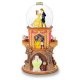 Belle and Beast as Prince dancing musical snowglobe