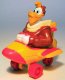 Launchpad McQuack in airplane PVC rolling toy (Disney Duck Tales)