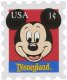 Mickey Mouse Disneyland postage stamp magnet