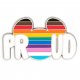 Mickey Mouse rainbow 'Proud' Disney pin - 1