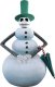 Jack Skellington snowman bobblehead headknocker - 0