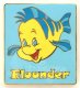 Flounder model sheet Disney pin