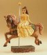 Princess of Knowledge Belle on carousel horse figure