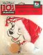 Lucky with red hat wooden ornament