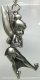 Tinker Bell arms crossed angry pewter keychain (2009)