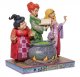 'I Put a Spell on You' - Hocus Pocus Sanderson sisters with cauldron figurine (Jim Shore Disney Traditions) - 1