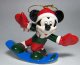 Wonderful Winterland Mickey Mouse on snowboard ornament