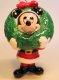 Mickey Mouse with face in wreath Disney ornament