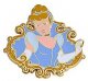 Cinderella curly frame Disney pin