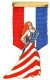 Jessica Rabbit ribbon flag Disney pin