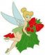 Tinker Bell with mistletoe Disney pin