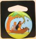 Pocahontas & John Smith, with Meeko & Flit button