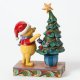 'Trim the Tree with Me' - Winnie the Pooh with Christmas tree figurine (Jim Shore) - 1