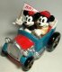 Mickey Mouse and Minnie Mouse in jalopy musical figure - 0