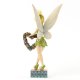 'Love And Best Wishes' - Tinker Bell with heart-shaped flower bouquet figurine (Jim Shore Disney Traditions) - 1