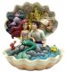 'Seashell Scenario' - Little Mermaid clam scene figurine (Jim Shore Disney Traditions) - 0