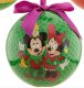 Mickey Mouse and Minnie Mouse under mistletoe decoupage ornament (2012)