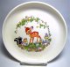 Bambi, Flower, Thumper, Thumper's girlfriend and bunnies vintage plate (SHAW)