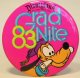 Grad Nite at Disneyland 1983 button, featuring Pluto