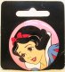 Snow White button (pink background)
