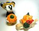 Mickey Mouse with pumpkins salt and pepper shaker set