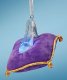 Cinderella's slipper on cushion sketchbook light-up Disney ornament
