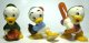Set of Huey, Dewey and Louie playing baseball figures